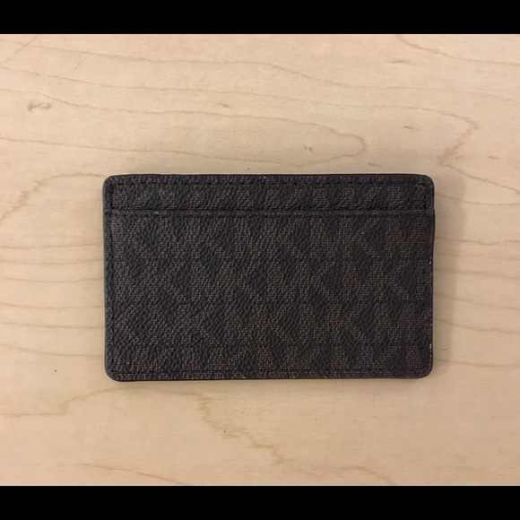 MK Leather Signature Card Case - Picture 2 of 5